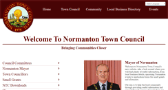 Desktop Screenshot of normantontowncouncil.co.uk